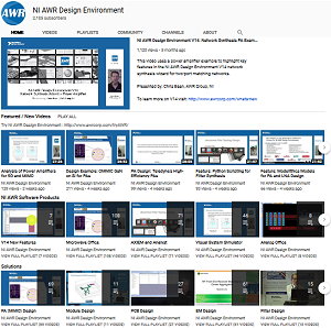 New Power Amplifier and Filter Design Videos Showcasing NI AWR Software Now on AWR.TV - RF Cafe