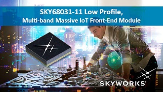 Skyworks SKY68031-11 Low Profile, Multi-band Massive IoT Front-End Module - RF Cafe