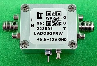 Lotus Communication Systems LADC8GFR Ultra-Flat Gain Low Noise Amplifier - RF Cafe