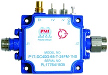 PMI Model No. P1T-DC40G-65-T-24FM-1NS, SP1T Absorptive Switch - RF Cafe