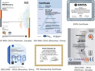 Bittele Electronics Quality Certificates - RF Cafe