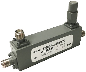 Model C−1182-30, 30 dB directional coupler for 2 to 8 GHz - RF Cafe