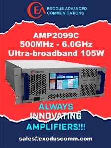 Exodus AMP2099C 500 MHz to 6 GHz, Ultra-Broadband, 150 W SSPA - RF Cafe