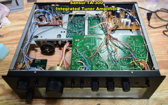 Bottom front interior view (Sansui TA-300) - RF Cafe
