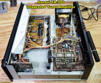 Top right interior view (Sansui TA-300) - RF Cafe