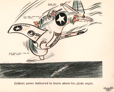 Dilbert the Pilot, by Robert Osborn, #6 - RF Cafe