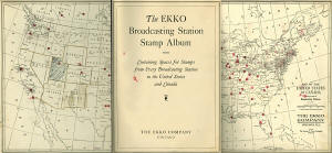 EKKO Broadcasting Stamps Map (Neil Carleton, VE3NCE) - RF Cafe