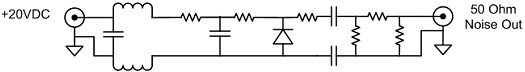 Schematic of a Typical Diode Noise Source (Joe Cahak, Sunshine Design) - RF Cafe