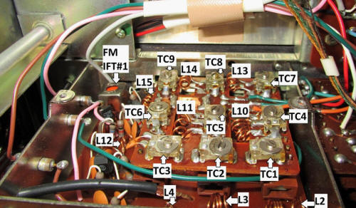 Lloyds 9N11 VHF Circuitry and Reference Designators (Bob Davis image) - RF Cafe