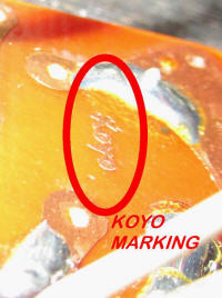 Tell Tale KOYO Marking (Bob Davis image) - RF Cafe
