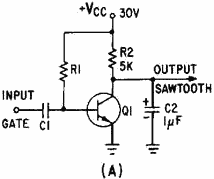 Transistor sawtooth generator - RF Cafe