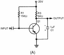 Transistor sawtooth generator (pnp) - RF Cafe