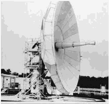 Forty-foot antenna and pedestal - RF Cafe