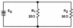 Parallel circuit with two unequal resistors - RF Cafe