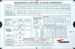 Andrew Microwave Antenna System Computer
