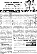 Cleveland Institute 515-T Slide Rula Advertisement, August 1967 Electronics World - RF Cafe