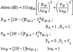 RF Cafe - Bessel filter prototype transfer equation