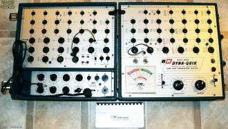 Dyna-Quik Model 650 Tube Tester w/Model 610 Test Panel Accessory (Front Panels) - RF Cafe