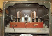 Crosley 03CB Electronics Chassis Rear View - RF Cafe