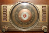Crosley 03CB Tuning Dial & Buttons - RF Cafe
