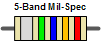 Inductor 5-Band Mil-Spec Color Code - RF Cafe