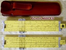 Pickett N600-ES Log-Log Slide Rule - the same model that the Apollo astronauts took to the moon with them
