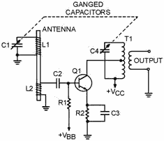 Typical AM radio RF amplifier