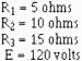 Solving for total power in a series circuit variables - RF Cafe