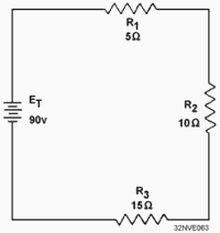 Solving for various values in a series circuit - RF Cafe