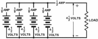 Series/parallel-connected cells - RF Cafe