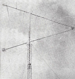 Pyramidal log periodic dipole built by Antenna Products - RF Cafe