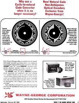 Wayne-George Corporation Advertisement, February 28, 1964 Electronics Magazine - RF Cafe