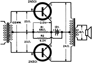 Pre-bias circuit for the amplifier - RF Cafe