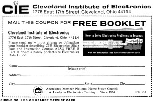 Cleveland Institute of Electronics Free Booklet - RF Cafe