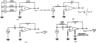 Computer operational-amplifier circuits - RF Cafe