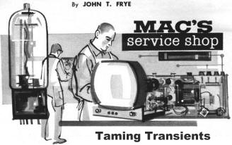 Mac's Radio Service Shop: Taming Transients, July 1963 Electronics World - RF Cafe
