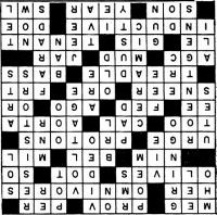 Electronic Crosswords Solution, July 1960 Electronics World - RF Cafe