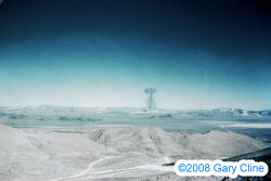 Never-before seen Trinity atom bomb test site explosion sequence photograph