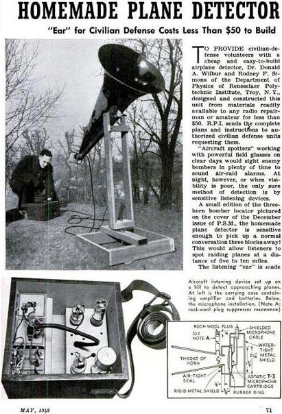RF Cafe - Homemade Pane Detector - May 1942 Popular Science, p71