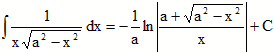 Indefinite Integrals of Form Sqrt 1/x(a^2 - x^2) - RF Cafe