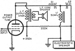 Electrostatic Speaker Circuit - RF Cafe