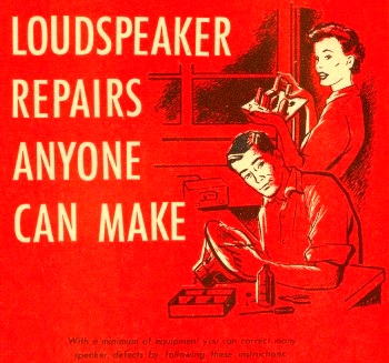 Loudspeaker Repairs Anyone Can Make, April 1955 Popular Electronics - RF Cafe