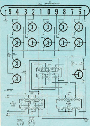 Schematic for one decade counter - RF Cafe