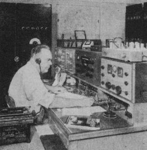 The operating position at W1AW includes a variety of standard-brand radio amateur receivers - RF Cafe