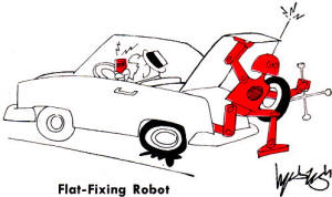 Flat-Fixing Robot - RF Cafe