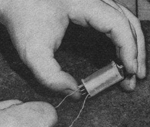 Completed capacitor could be held together with cellophane tape - RF Cafe