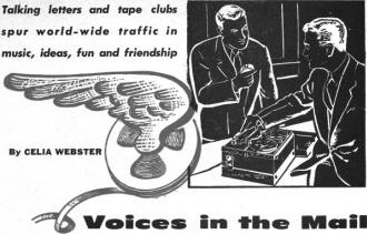 Voices in the Mail, August 1956 Popular Electronics - RF Cafe