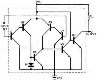 One section of a quad comparator - RF Cafe