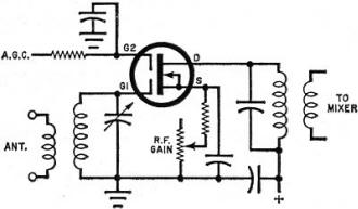 Dual-gate MOSFET r-f stage - RF Cafe