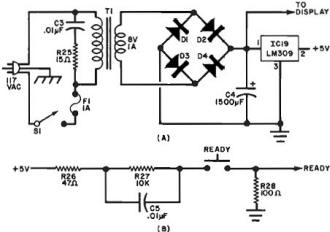 Schematic of power supply circuits - RF Cafe